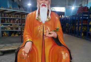 达州玻璃钢彩绘佛像钟雕塑——精美宗教艺术装饰