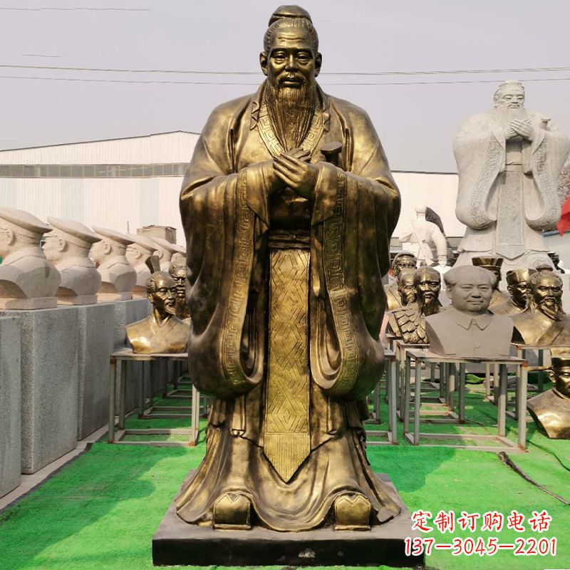 达州玻璃钢制孔子雕塑