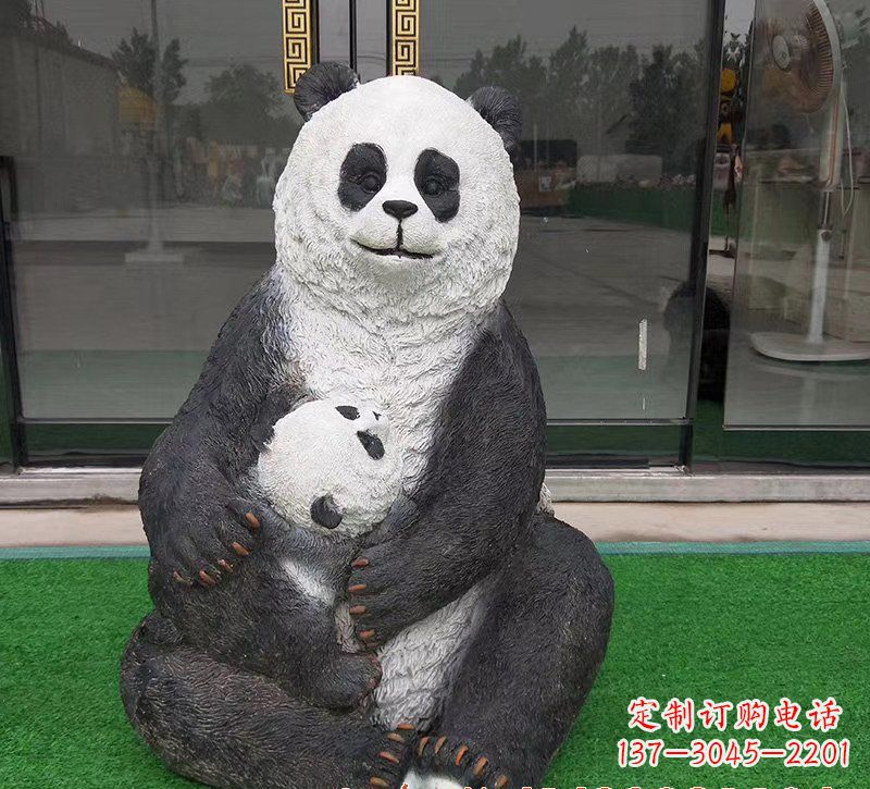 达州玻璃钢制熊猫雕塑——传承中华文化精髓