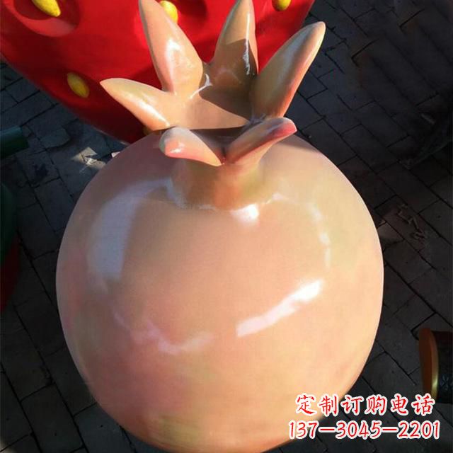达州玻璃钢石榴雕塑