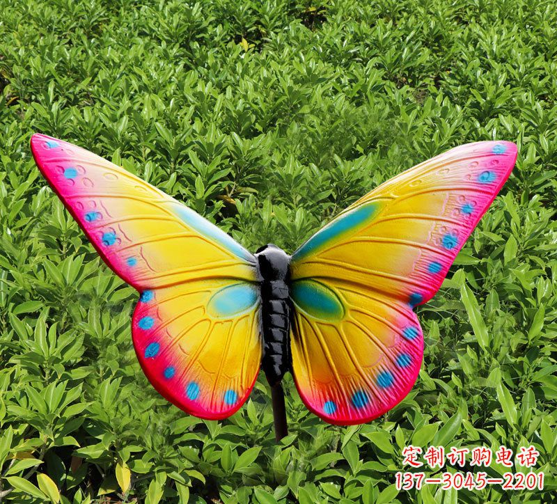 达州玻璃钢树脂仿真蝴蝶插件