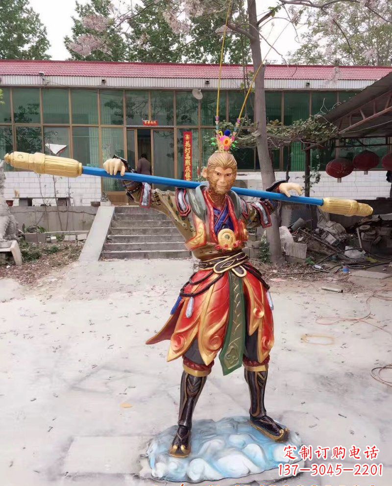 达州玻璃钢孙悟空雕塑