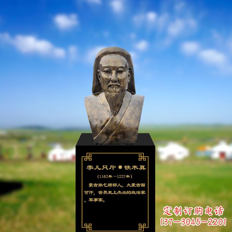 达州成吉思汗雕塑传承蒙古族文化的象征
