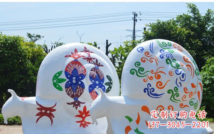 达州玻璃钢蜗牛一种精美的雕塑