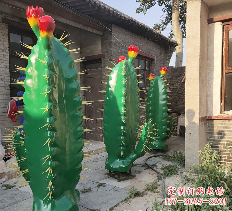 达州玻璃钢仙人掌景观雕塑