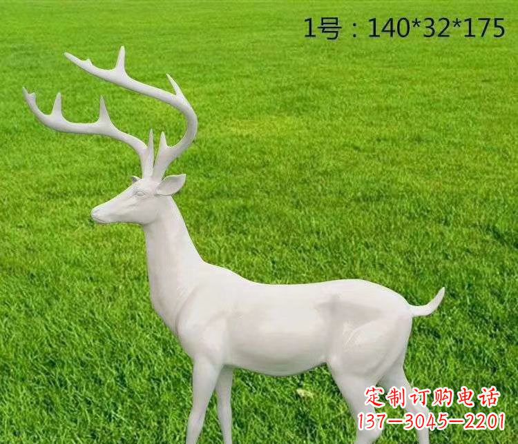 达州玻璃钢小鹿 动物雕塑