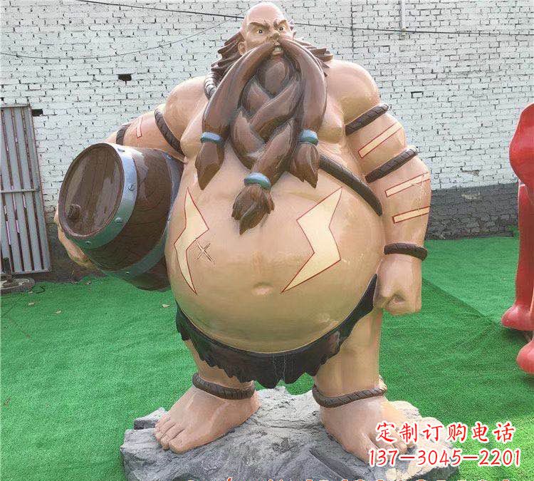 达州玻璃钢英雄联盟人物雕塑