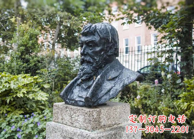 达州伯特兰·罗素铜雕胸像-世界名人英国著名哲学家雕塑