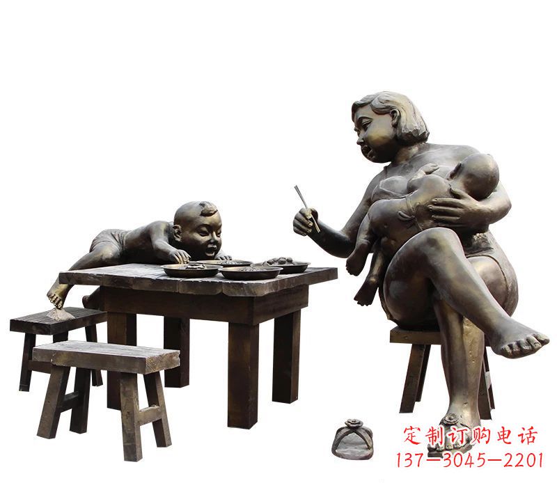 达州母爱雕塑儿童公园中的精美雕塑