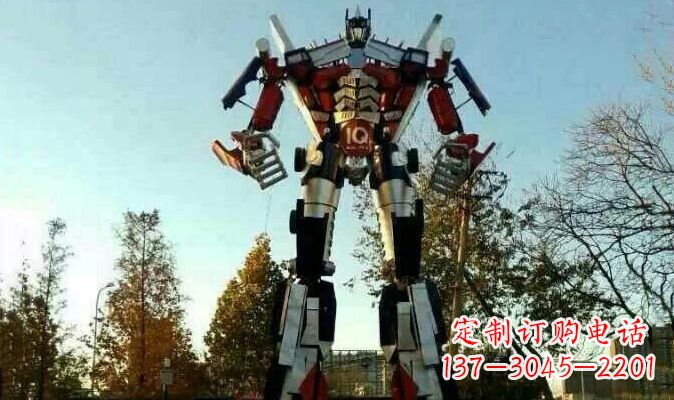 达州不锈钢变形金刚卡通雕塑