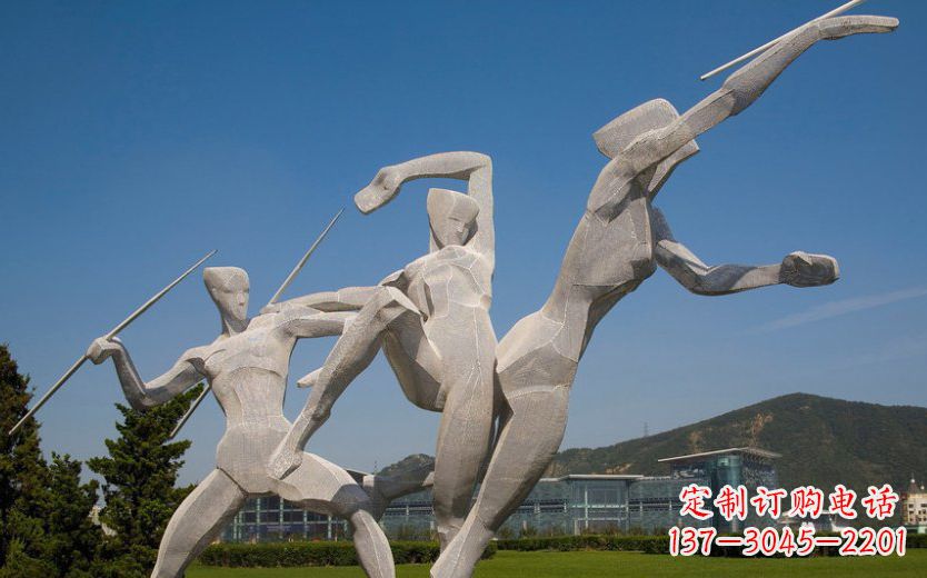 达州不锈钢标枪雕塑一种新型的艺术形式