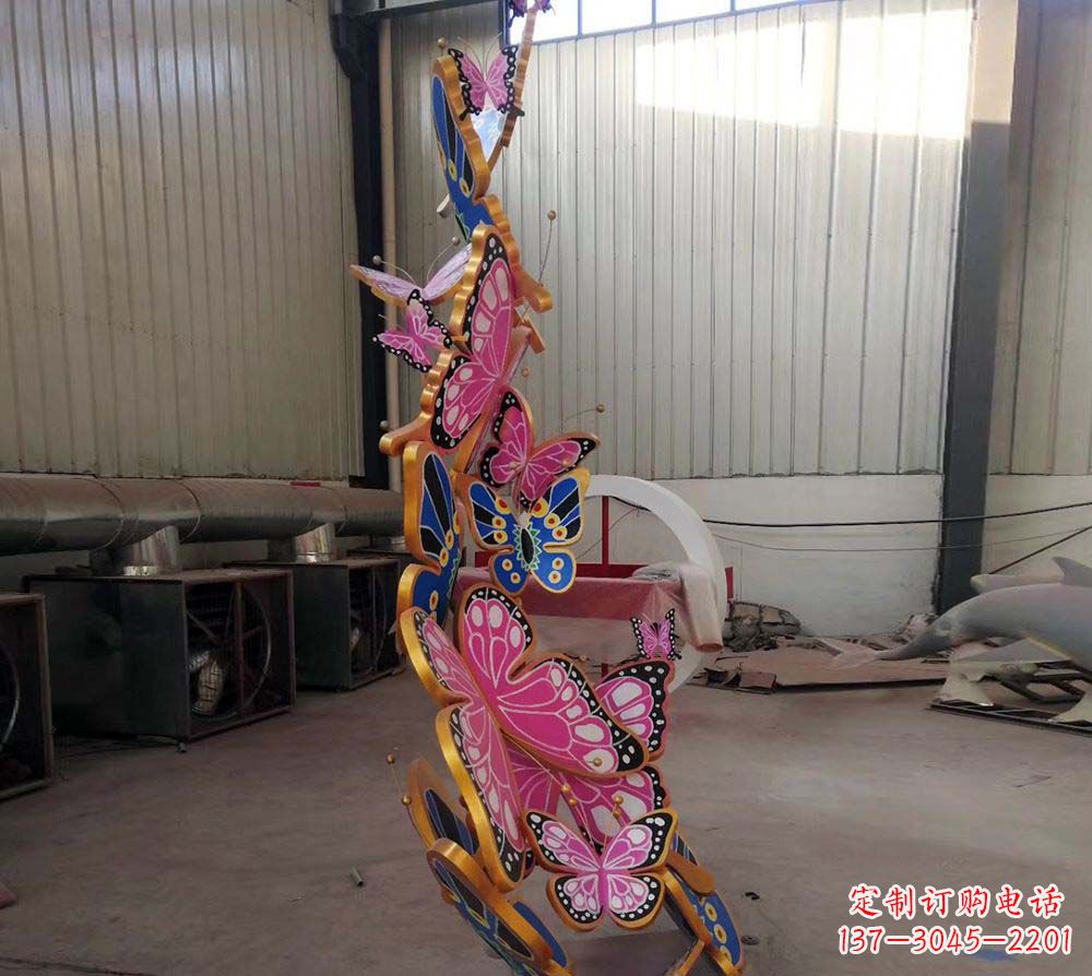 达州精致绚丽的不锈钢蝴蝶雕塑