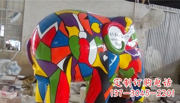 达州不锈钢大象雕塑点缀景观的精美艺术品