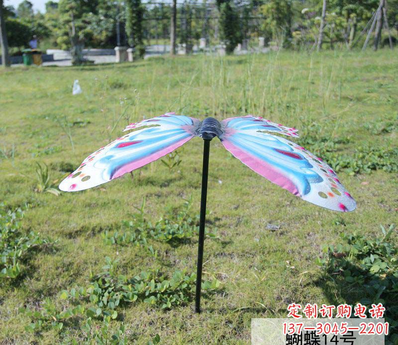 达州不锈钢彩色蝴蝶雕塑艺术之美