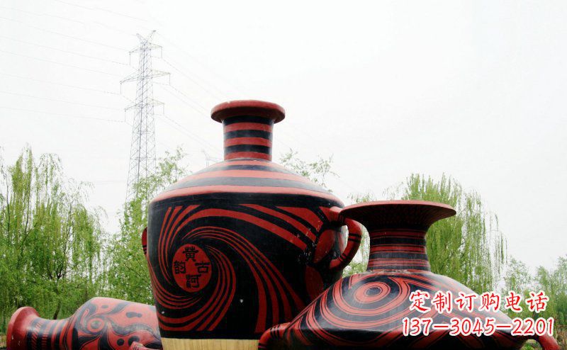 达州不锈钢彩色花盆雕塑让空间更加精致
