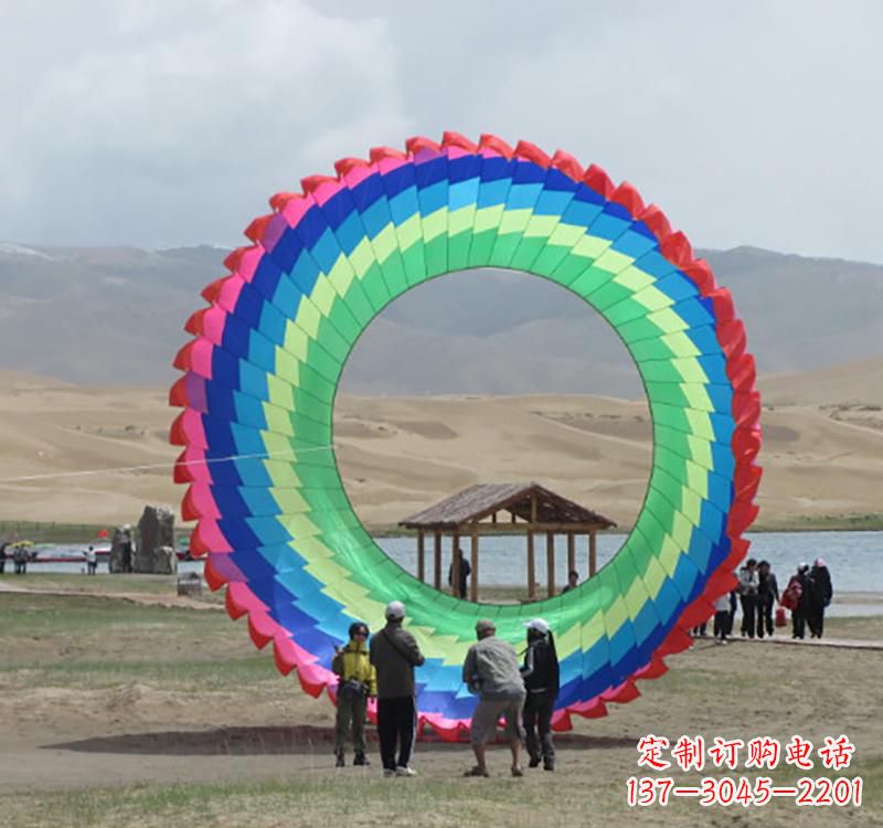 达州不锈钢彩色圆环雕塑