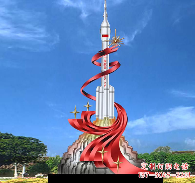 达州嫦娥飞天——不锈钢嫦娥雕塑