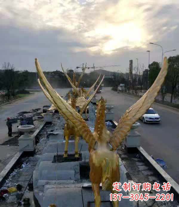 达州不锈钢城市飞龙——雕塑作品精美绝伦