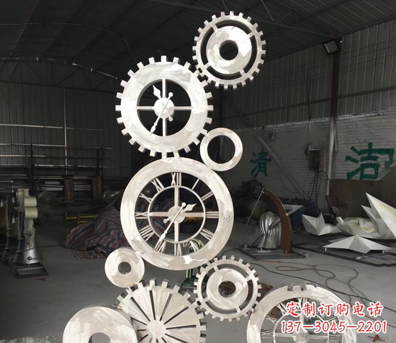 达州不锈钢齿轮雕塑艺术与科技的完美结合