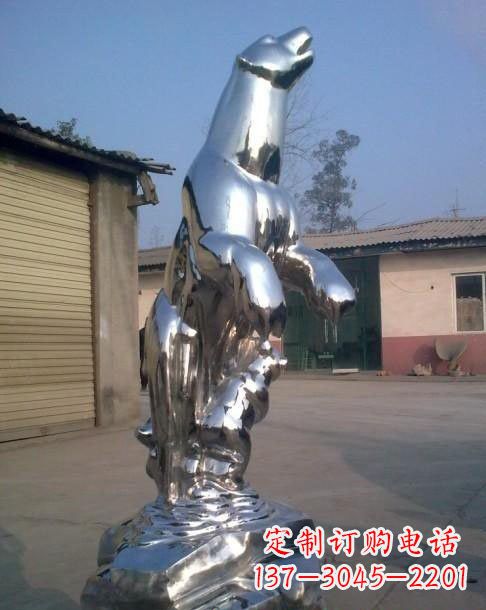 达州不锈钢北极熊雕塑雕刻精美、经久耐用