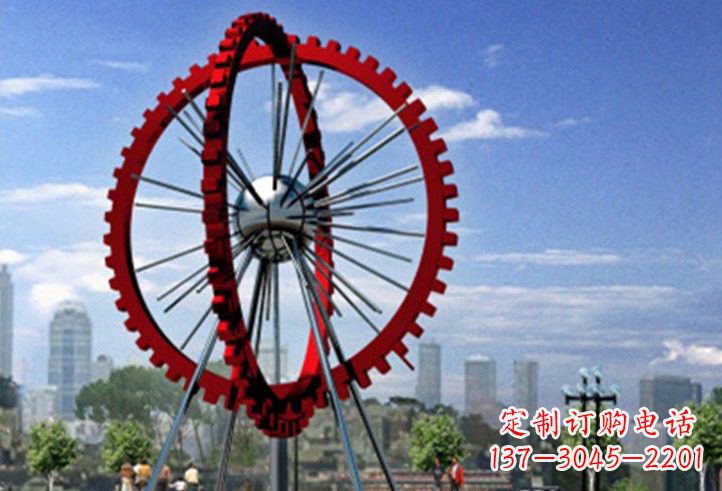 达州不锈钢摩天轮雕塑美丽的景观