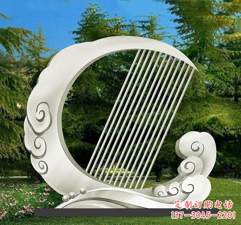 达州精美的不锈钢月亮雕塑