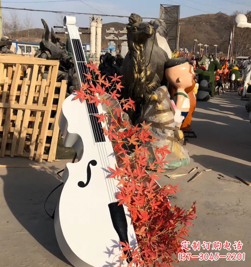 达州不锈钢大提琴雕塑—精致的艺术精品