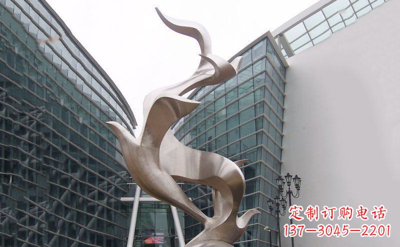 达州不锈钢大雁雕塑