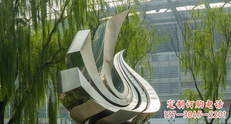 达州不锈钢凤凰雕塑美丽的象征