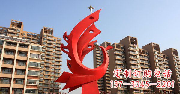 达州凤凰灿烂的不锈钢雕塑