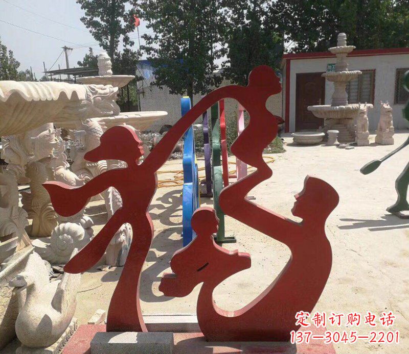 达州不锈钢福字雕塑