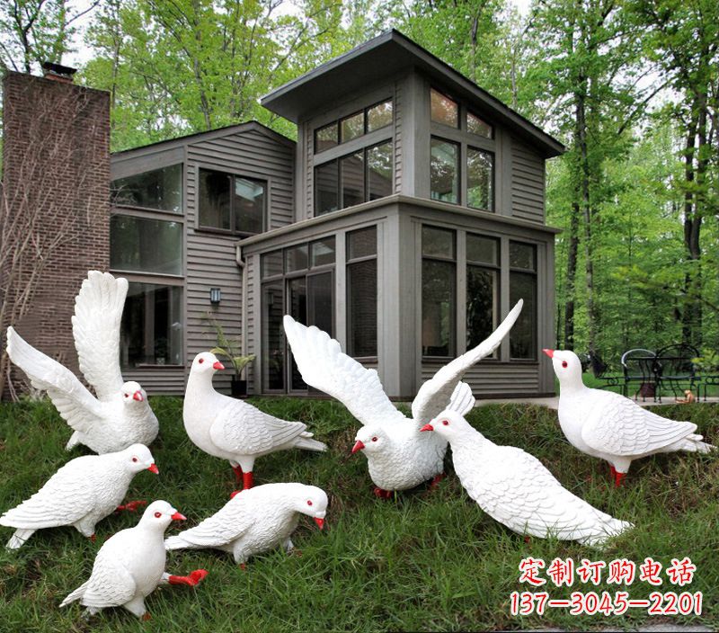 达州不锈钢抽象鸽子雕塑