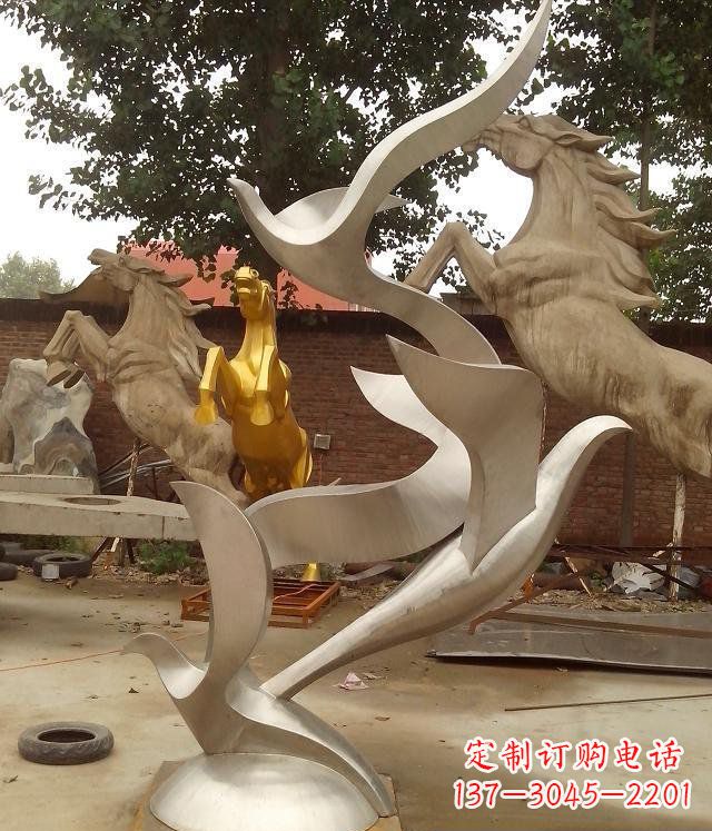 达州精美不锈钢鸽子雕塑