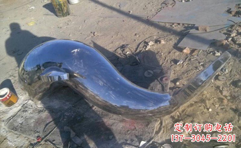 达州不锈钢海豚雕塑展示优雅美丽