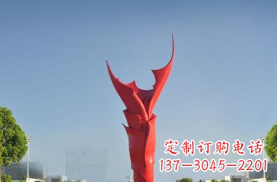 达州不锈钢抽象火炬雕塑
