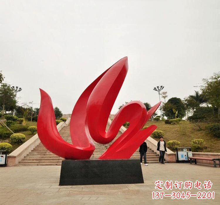 达州不锈钢抽象火苗雕塑