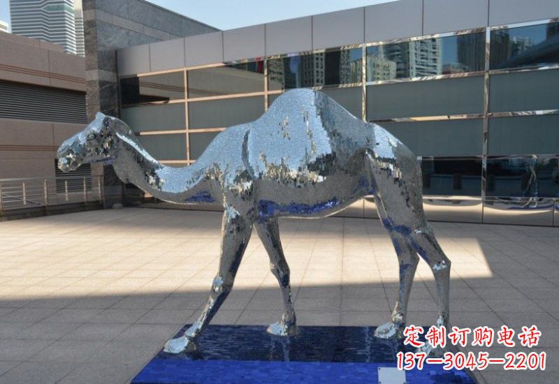 达州不锈钢抽象骆驼雕塑