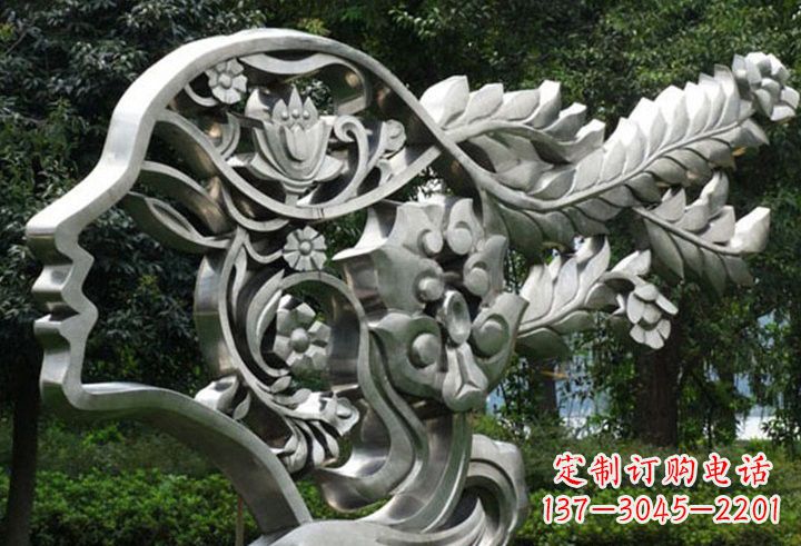 达州不锈钢美女雕塑一种流行的艺术形式