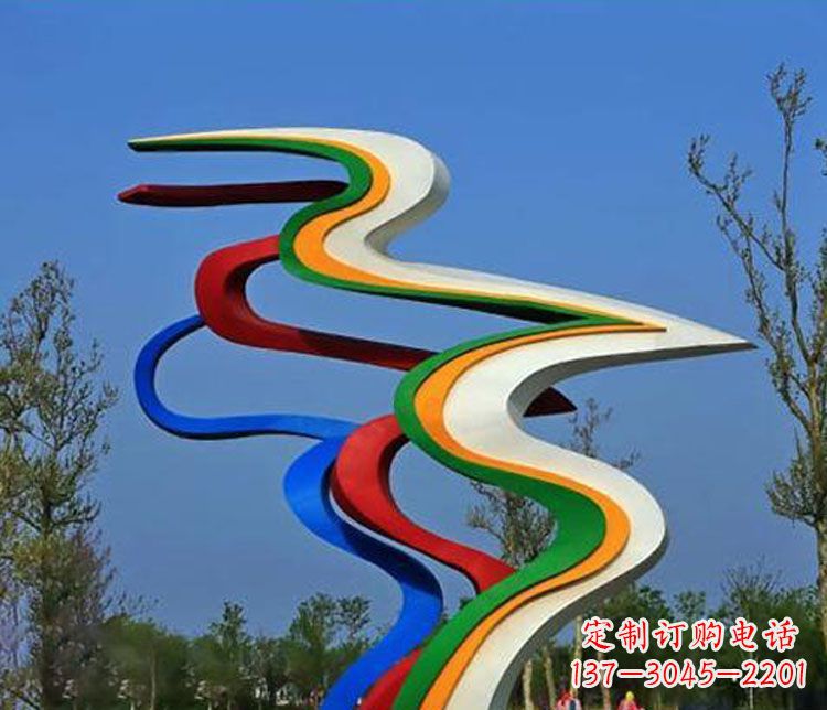 达州不锈钢抽象喷绘飘带