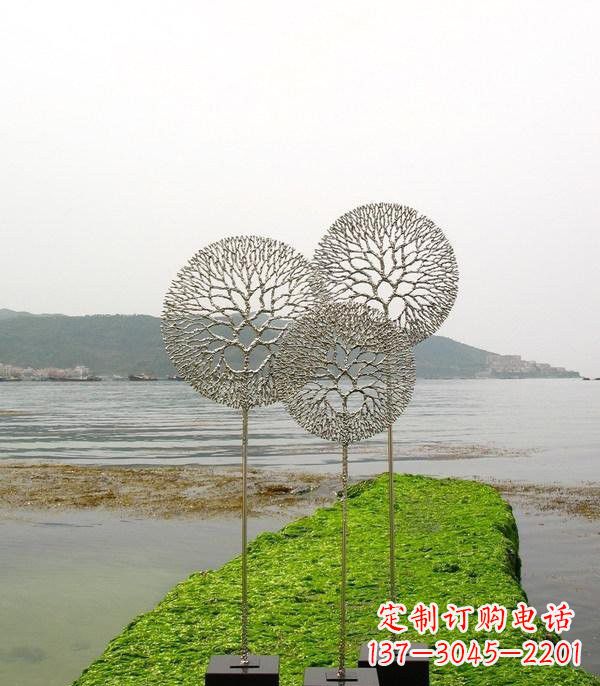 达州不锈钢抽象蒲公英雕塑