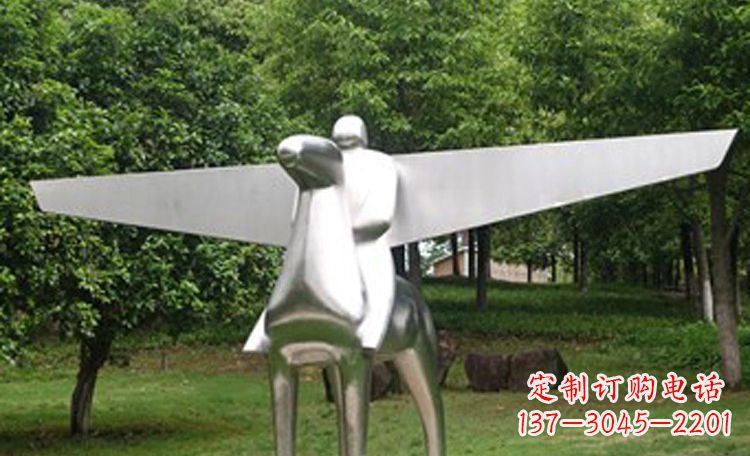 达州不锈钢马雕塑完美集结动感与现代美学