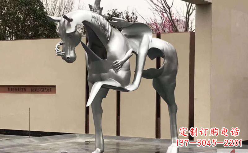 达州不锈钢骑马雕塑精美外形与经久耐用