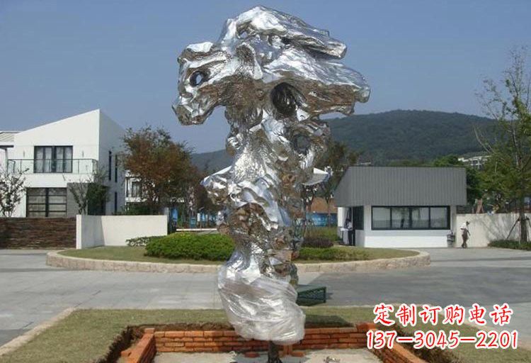 达州不锈钢太湖石雕塑精美绝伦