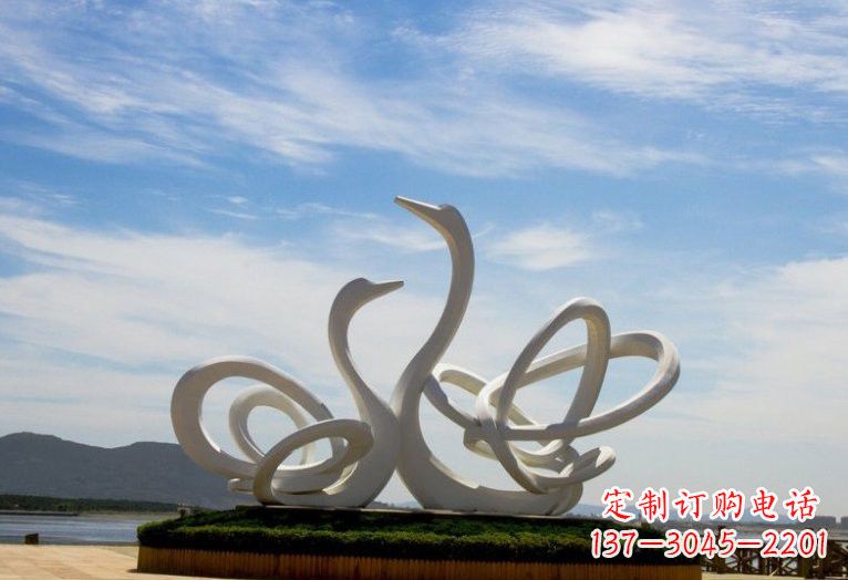 达州不锈钢制天鹅雕塑