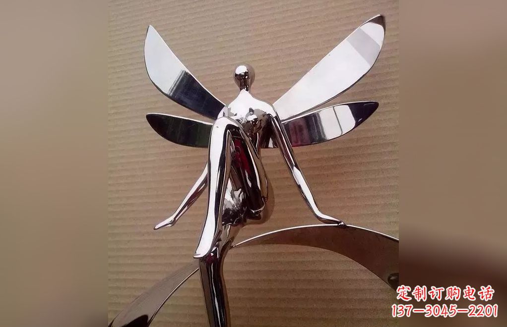 达州不锈钢天使雕塑