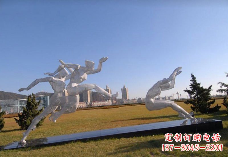 达州不锈钢运动员雕塑