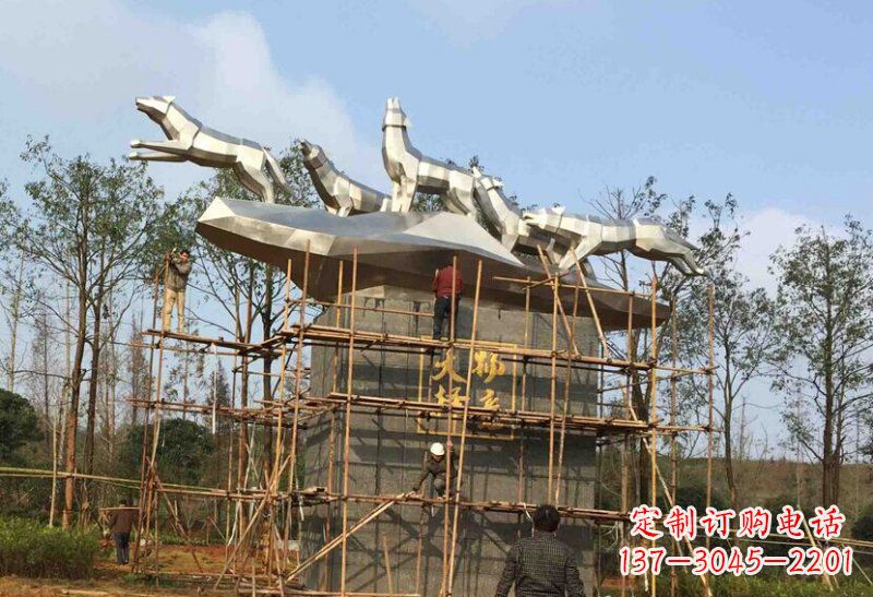 达州不锈钢动物雕塑