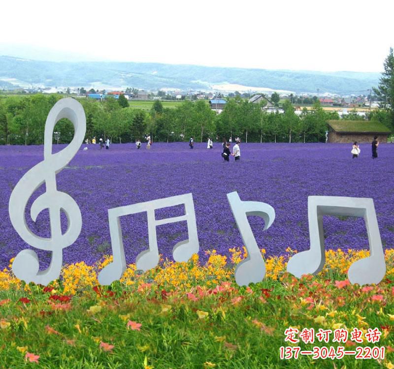 达州不锈钢抽象音符雕塑