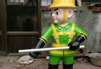 达州玻璃钢消防员雕塑——让爱与勇气永恒