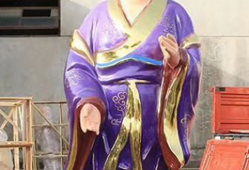 达州玻璃钢宗教庙宇彩绘八仙神像
